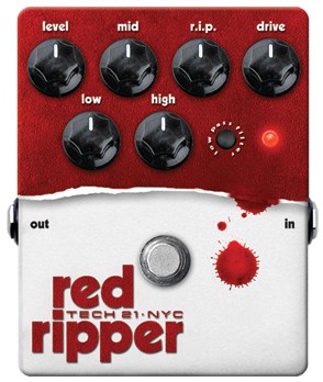 Upcoming from Tech 21: Red Ripper for Bass