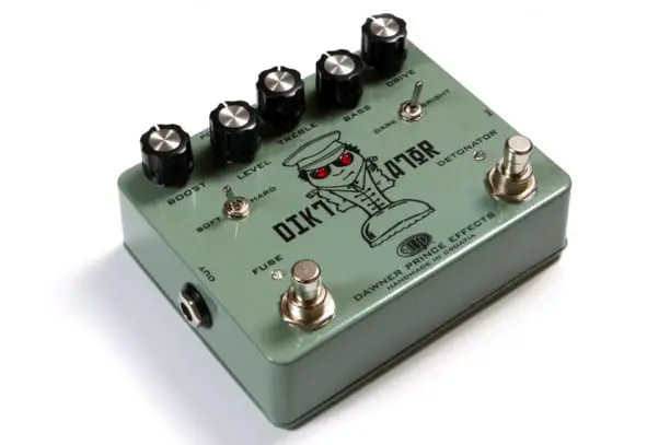 At the SNAMM Stompbox Exhibit 2013: Dawner Prince and the Diktator