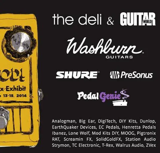 Manufacturer Boards at the SXSW Stompbox Exhibit 2014