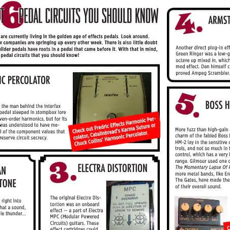 6 of the best vintage guitar effect circuits (by Gearphoria)