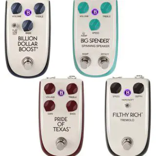 Danelectro unveils new line of pedals called BILLIONAIRE