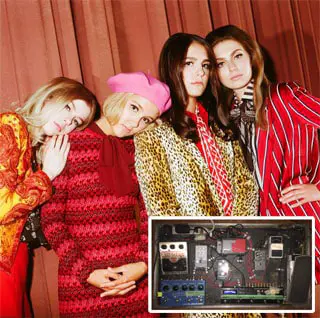 The Beaches’ Guitar Pedals in Recording “Late Show”