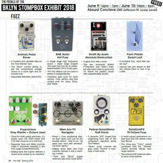8 Fuzz Pedals you’ll be able to try at the upcoming BK Stompbox Exhibit