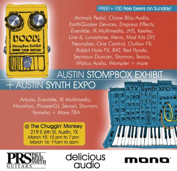 Austin Pedal and Synth Expo 2019! March 15/16 in Downtown Austin!