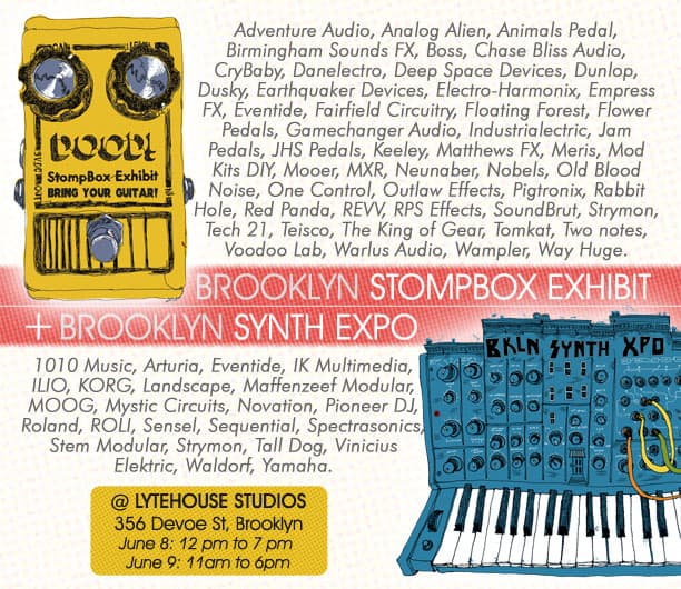 BK Stompbox Exhibit + Synth Expo 2019 [June 8-9]