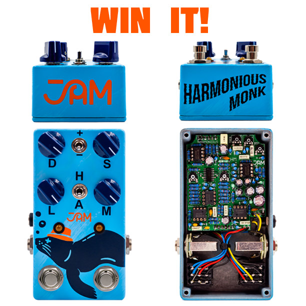 Win a JAM Pedals Harmonious Monk Tremolo!