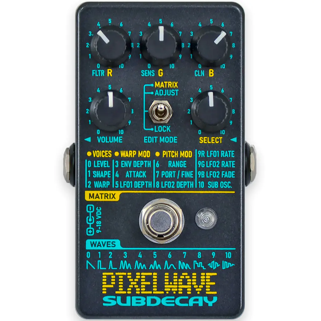 New Pedal: Subdecay PixelWave Phase Distortion Synth Pedal