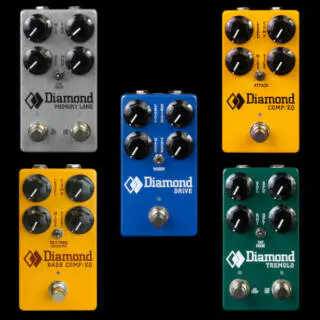 Diamond Pedals’ New Compact Line (via SolidGoldFX)