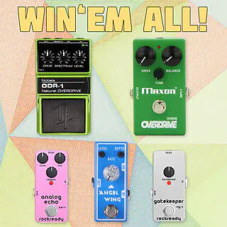 Win 5 Pedals by Maxon, Nobels, Tone City and Rockready