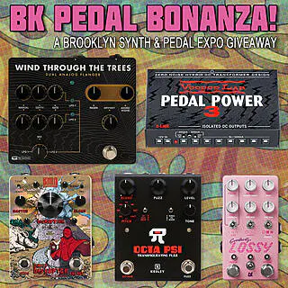 Win 4 Pedals and a Voodoo Lab PSU via the BK Synth & Pedal Expo