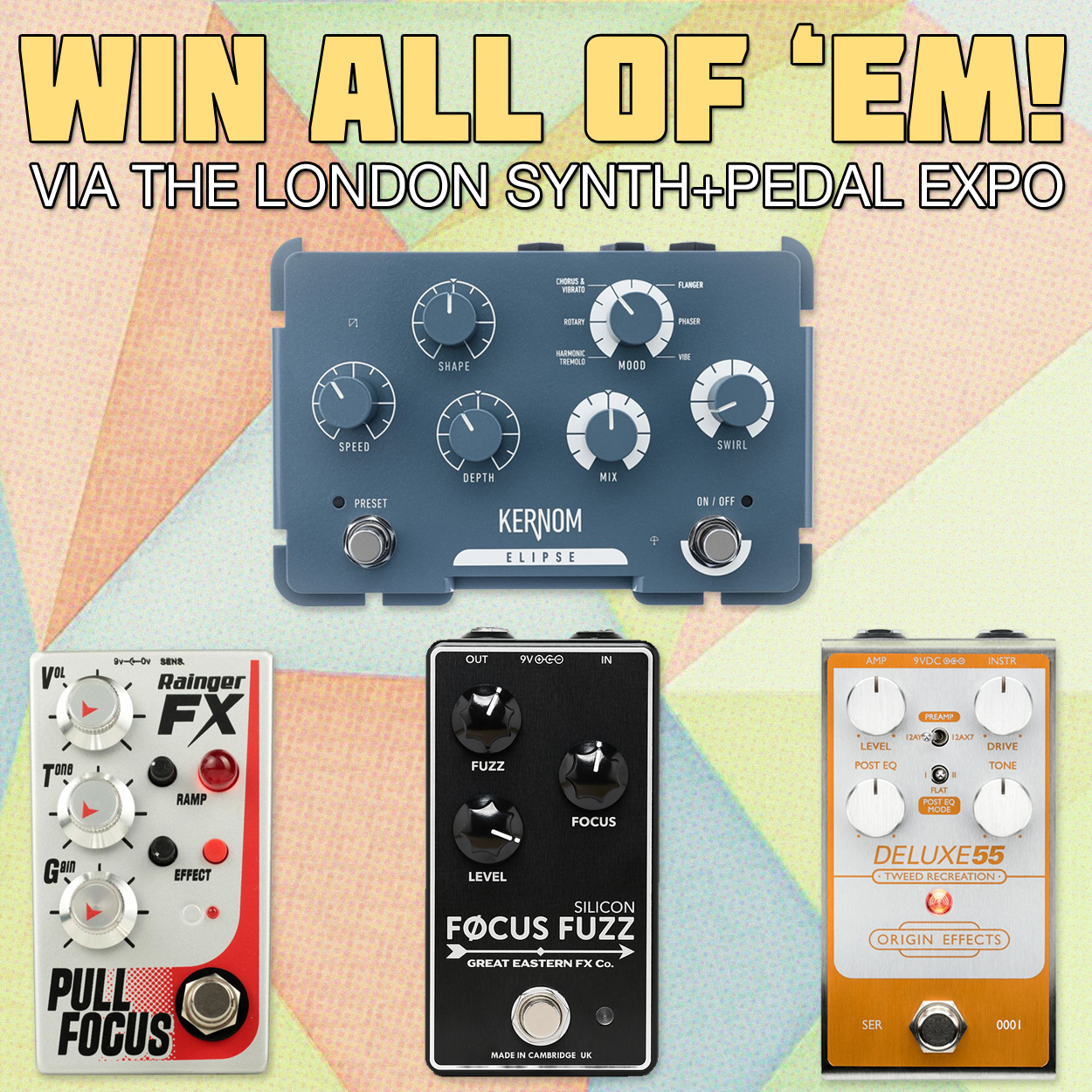 Win 4 Boutique Pedals via the London Synth & Pedal Expo 2025
