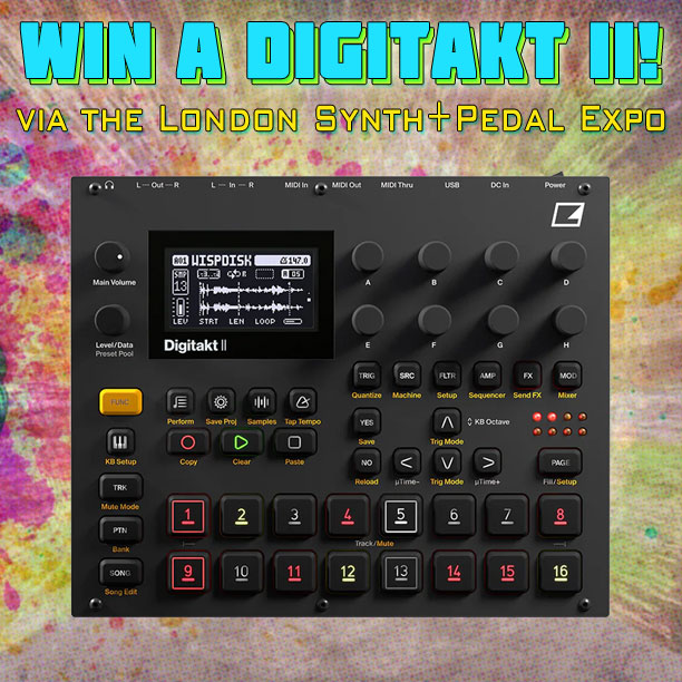Win an Elektron Digitakt II via the London Synth & Pedal Expo