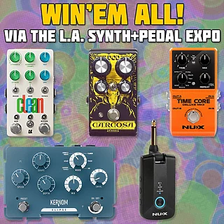 Win 4 Pedals and a Plug-In Headphone Amp via the LA Synth & Pedal Expo!