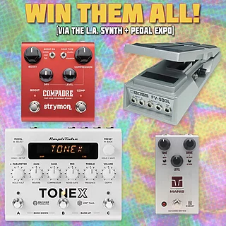 Win 4 (more) Pedals via the L.A.Synth & Pedal Expo!