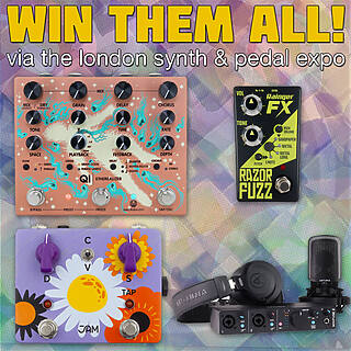 Win 3 Pedals + Audio Interface via the London Synth & Pedal Expo