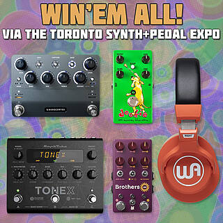 Win 4 Pedals and a Pair of Studio Headphones via the T.O. Synth & Pedal Expo!