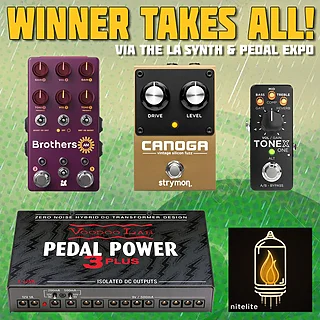 Win 3 Pedals and 2 Accessories via the LA Stompbox Exhibit