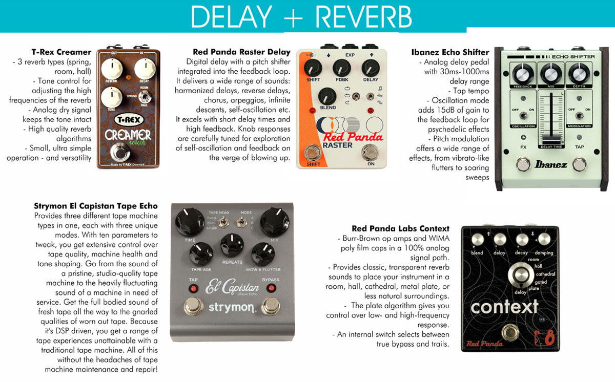 Delay + Reverb Board At The SXSW 2015 Stompbox Exhibit | Delicious Audio