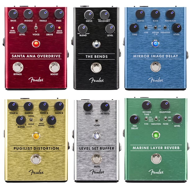 Fender Announces Six New Guitar Effect Pedals At NAMM 2018 Delicious