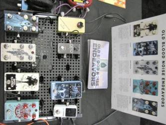 Old Blood Noise Endeavors SXSW 2016 Stompbox Exhibit Board